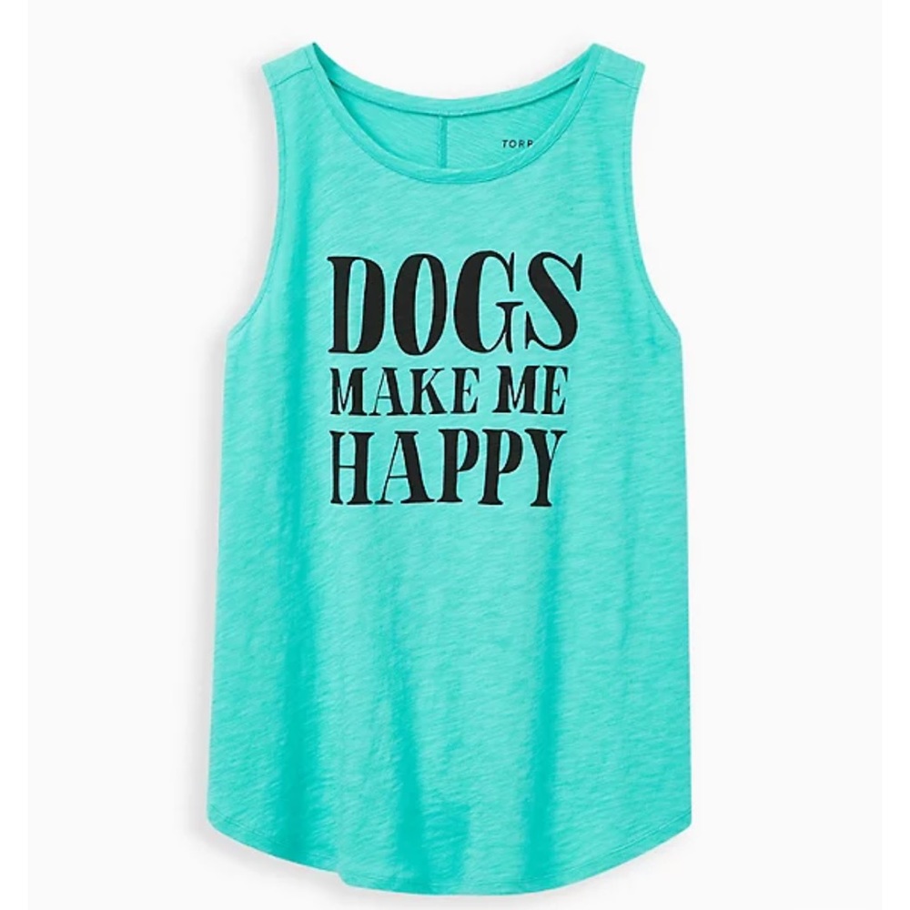 Torrid “Dogs Make Me Happy” Classic Fit Tank